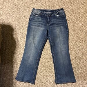 Maurices Dark Blue Flare Jeans